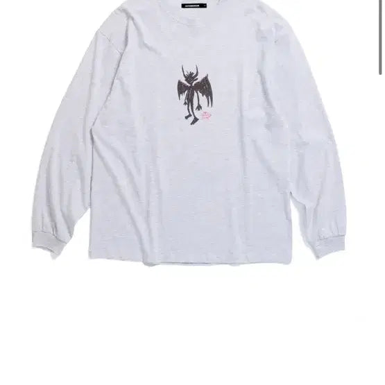 [BUNJANG] Hatching Room Devil Long Sleeve T-Shirt M.Grey / (3) 해칭룸 데빌 긴팔 티셔츠 M.Grey 롱슬리브