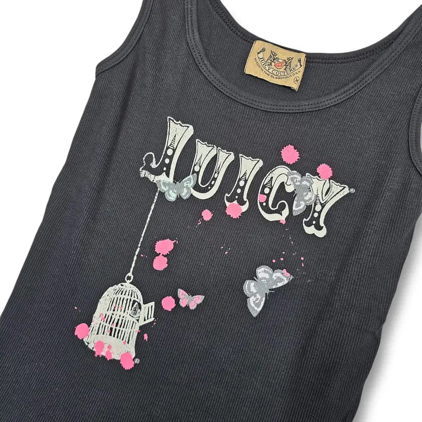 [BUNJANG] Juicy Couture Logo Sleeveless Top / M Juicy Couture 로고 슬리브리스