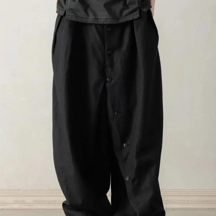 [BUNJANG] Professor E Button Draft Pants / (professor e) 프로페서이 버튼 드래프트 팬츠 새상품