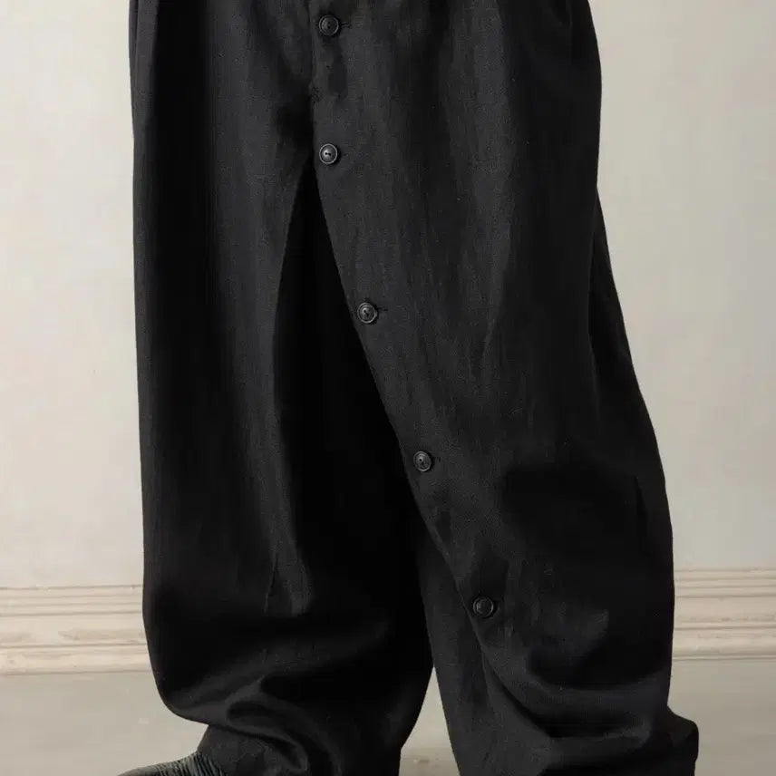 [BUNJANG] Professor E Button Draft Pants / (professor e) 프로페서이 버튼 드래프트 팬츠 새상품