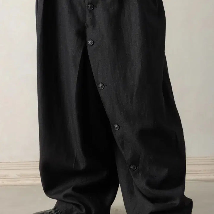 [BUNJANG] Professor E Button Draft Pants / (professor e) 프로페서이 버튼 드래프트 팬츠 새상품