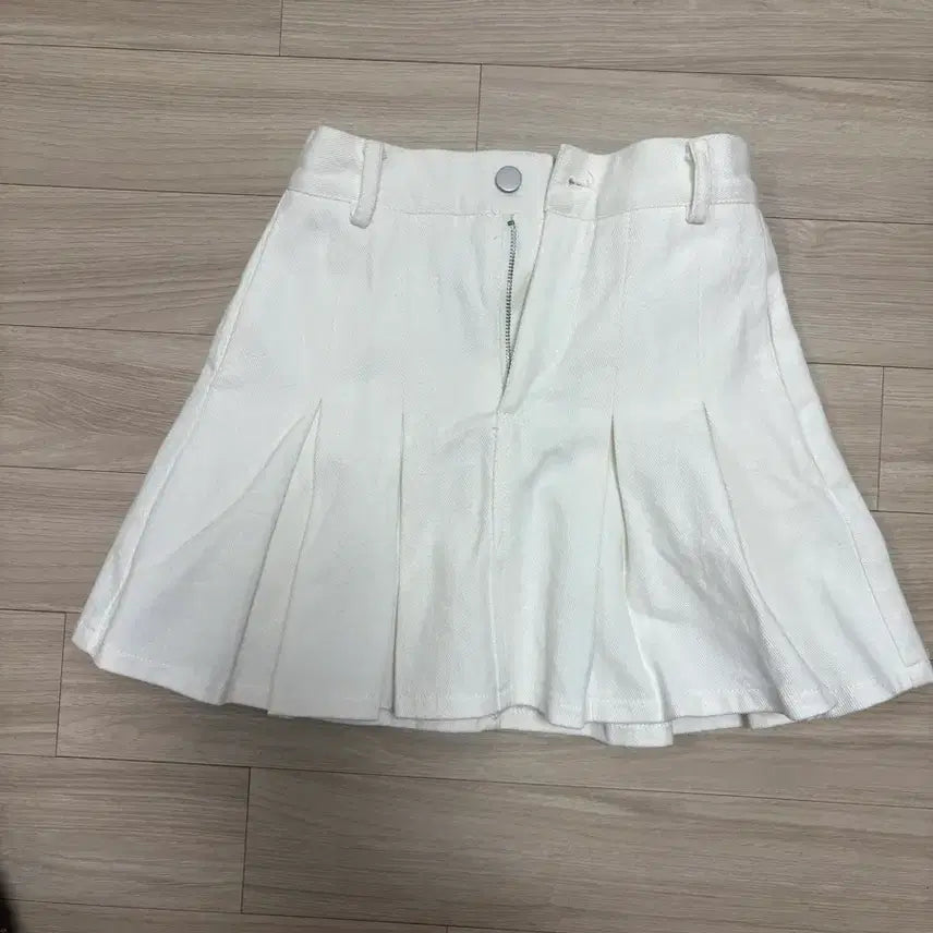 [BUNJANG] Cotton Mini Skirt / 코튼 핀턱 미니스커트