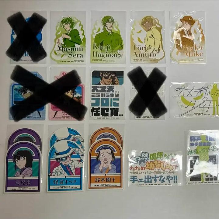 [BUNJANG] Detective Conan Mobile Sticker Collection (Sets 4-5) / 명탐정코난 모바일 스티커 컬렉션 4~5탄 판매합니다