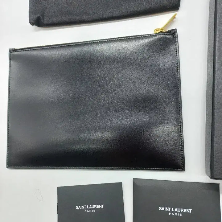 [BUNJANG] Saint Laurent Classic Logo Document Holder Clutch Bag / (정품)생로랑 클래식 로고 도큐먼트 홀더 클러치백 블랙