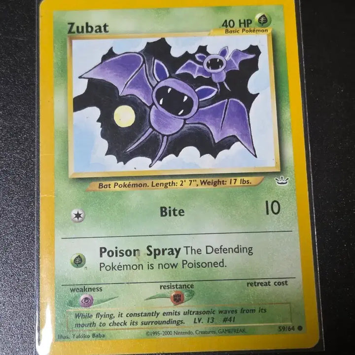 [BUNJANG] Pokemon Card Zubat 59/64 / 포켓몬 카드 주뱃 (Zubat) 59/64