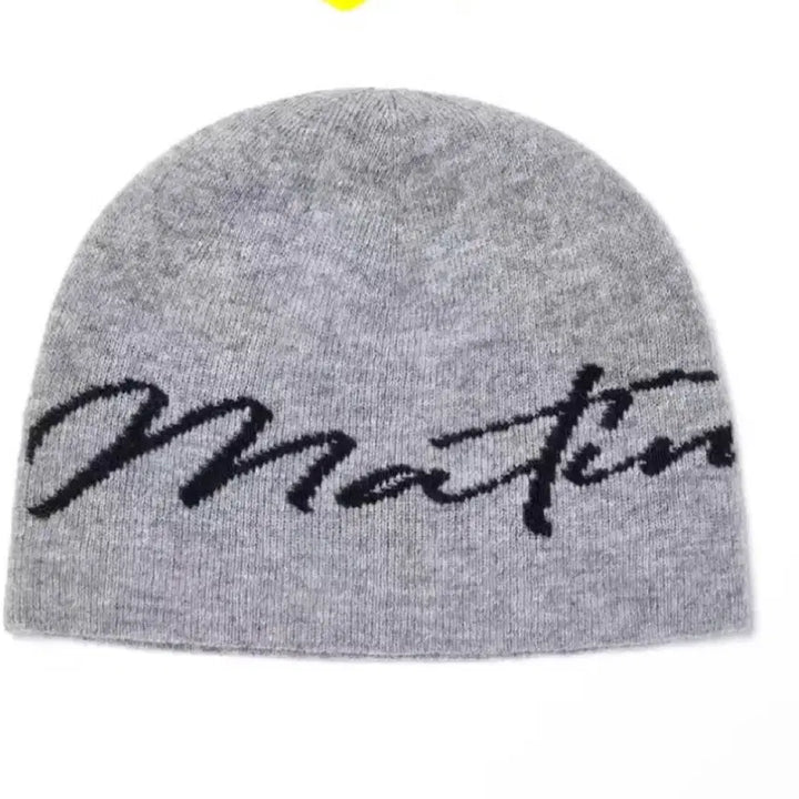 [BUNJANG] Matin Kim Logo Beanie Grey / 마뗑킴 로고 비니 그레이