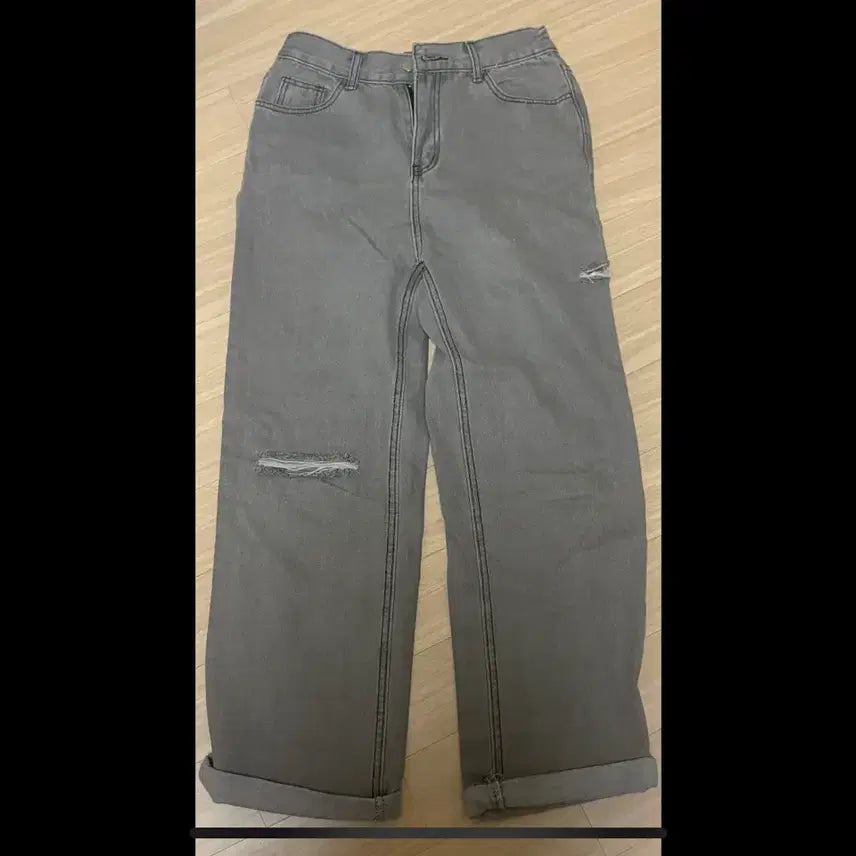 [BUNJANG] Zigzag Cut-out Cotton Pants / 지그재그 컷아웃 코튼 팬츠