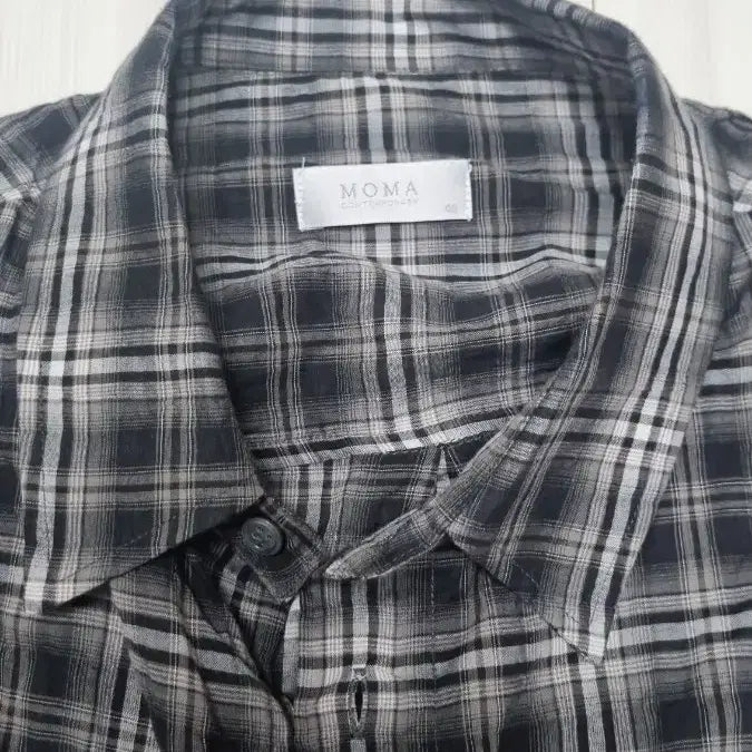 [BUNJANG] MoMa Design Black Checkered Shirt Size 48 / 모마디자인 체크 셔츠 블랙 48
