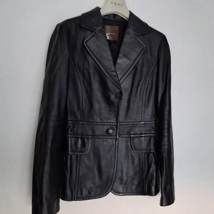 [BUNJANG] TOUT Genuine Lambskin Leather Jacket / 새제품!TOUT 블랙 리얼 양가죽자켓