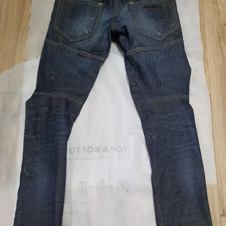 [BUNJANG] Dsquared2 D2 Embroidered Slim Biker Jeans Size 44 / 정품 디스퀘어드2 D2자수진 슬림바이커 44