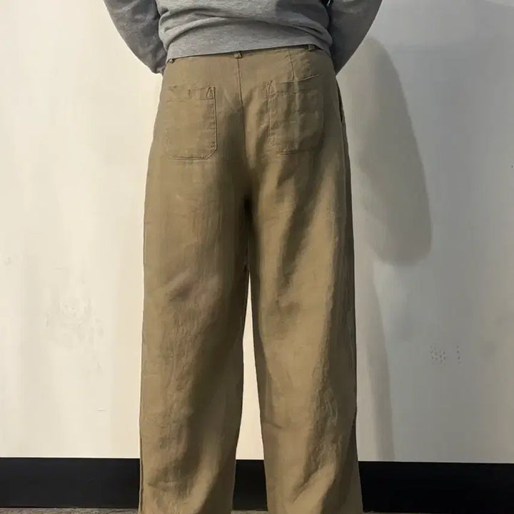 [SOLD OUT] [세탁완료] 자라 샌드 베이지 린넨 팬츠