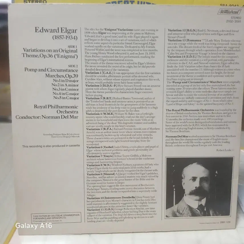 [BUNJANG] 엘가 Elgar LP 음반 로열 필하모닉 오케스트라 / 엘가 Elgar LP 음반 로열 필하모닉 오케스트라