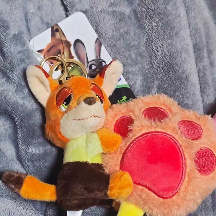 [BUNJANG] Zootopia Nick Wilde and Tiger Keychain Set / 주토피아 닉 와일드 / 호랑이 인형키링 세트