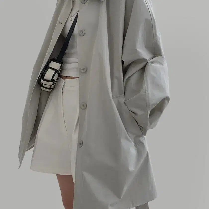 [BUNJANG] RaRoom Half Trench Coat / 라룸 자체제작 하프 트렌치코트