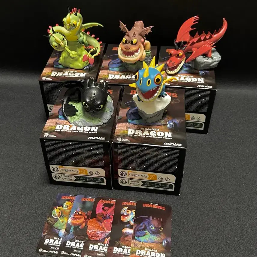[BUNJANG] Beast Kingdom How to Train Your Dragon Figure Set / [일괄]드래곤 길들이기 비스트킹덤 피규어 5종 투슬리스