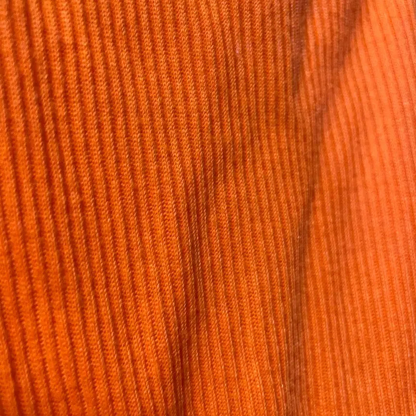 [BUNJANG] Orange Ribbed Sleeveless Dress / 오렌지 립 골지 나시원피스 새상품