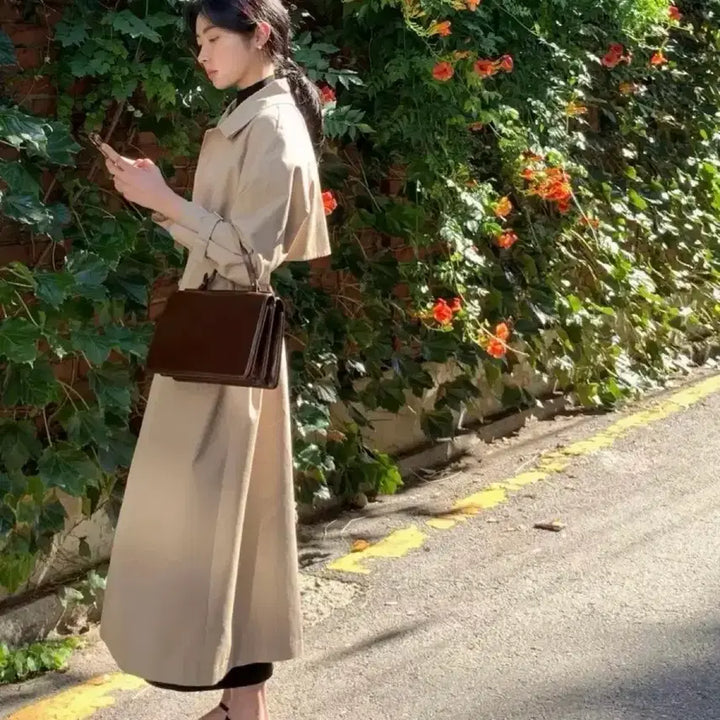 [BUNJANG] Moibin Beige Trench Coat / 모아빈moibin 트렌치코트