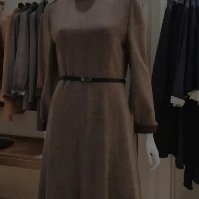 [BUNJANG] KEITH Mocha Brown Wool Long Dress / KEITH 키이스 모카브라운 원피스