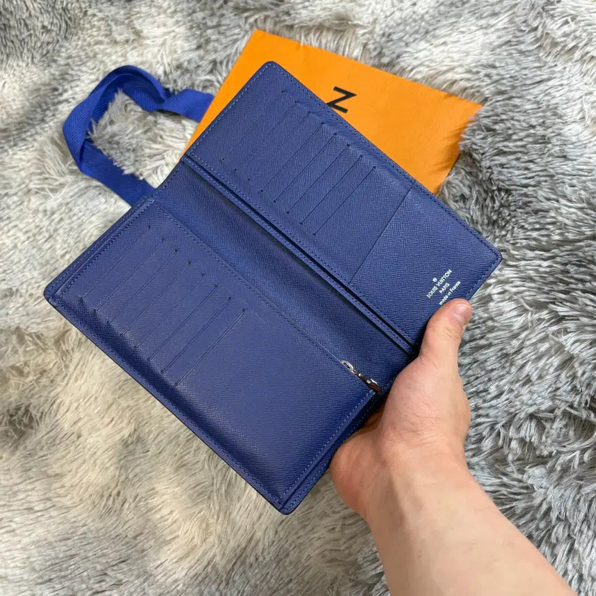 [BUNJANG] Louis Vuitton Brazza Wallet Cobalt Blue Long Wallet / 루이비통 브라짜월릿 장지갑 코발트블루