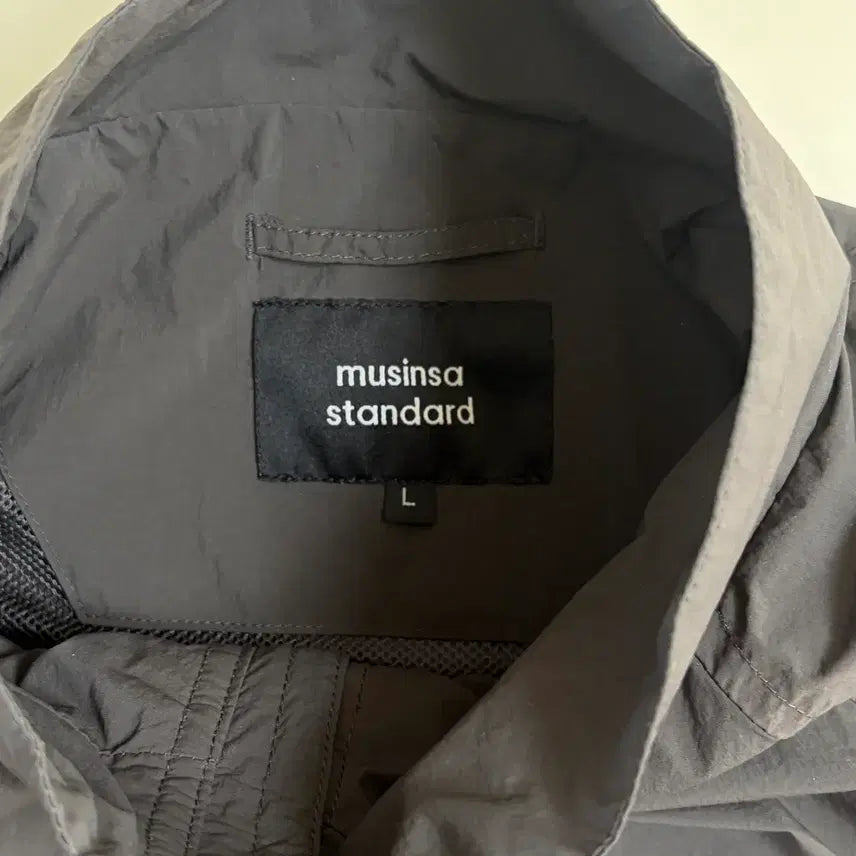 [BUNJANG] Standard Oversized High Neck Windbreaker Jacket / 무탠다드 오버사이즈 하이넥 윈드브레이커 재킷 건메탈
