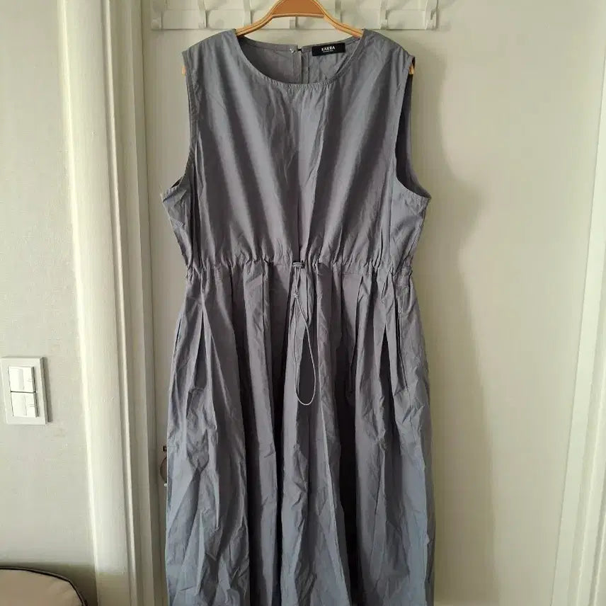 [BUNJANG] KASSA Adjustable Strap Long Dress Grey / KASSA 카사 끈 조절 롱 원피스 그레이66~77