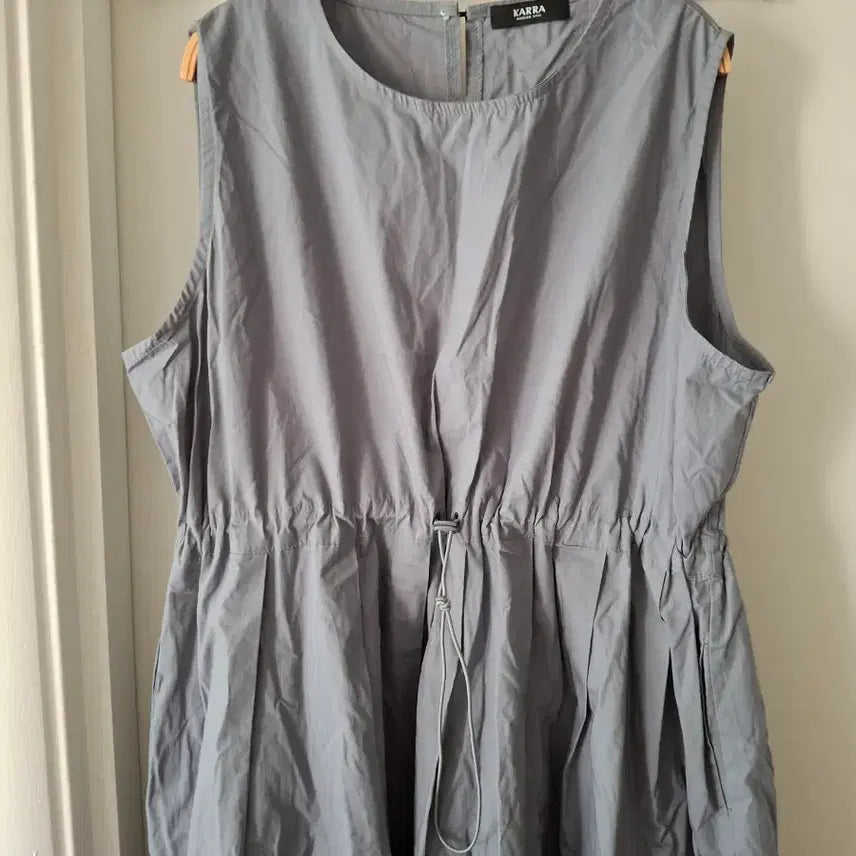 [BUNJANG] KASSA Adjustable Strap Long Dress Grey / KASSA 카사 끈 조절 롱 원피스 그레이66~77