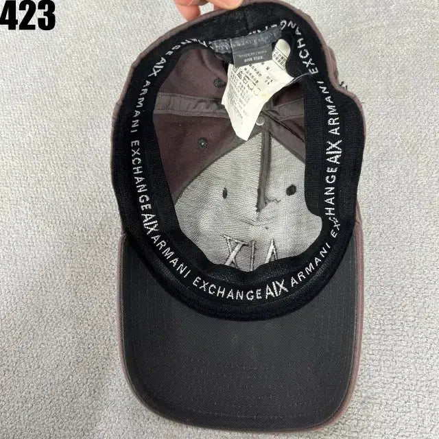[BUNJANG] Armani Exchange Brown Baseball Cap / 알마니 익스체인지 브라운 볼캡 모자