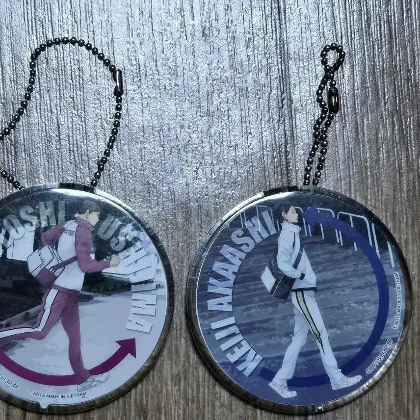 [BUNJANG] Haikyuu Ushijima &amp; Akaashi Acrylic Keyring / 하이큐 우시지마 아카아시 굿즈
