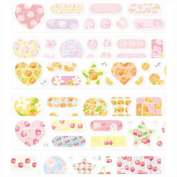 [BUNJANG] Midam Washi Tape Bundle Set (Peach, Orange, Cherry) / 키스컷 띵) 미담 밴드 3종 일괄 피치 오렌지 체리 마테 다이어리 꾸미기