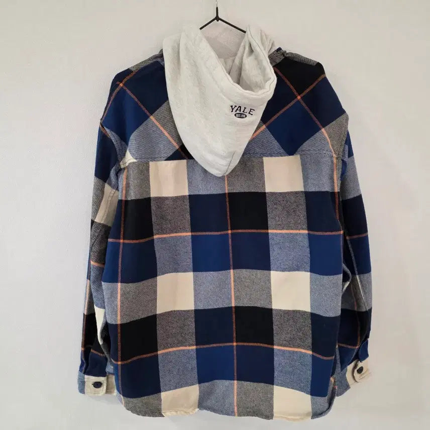 [SOLD OUT] 예일 후드 체크 남방 셔츠 F
