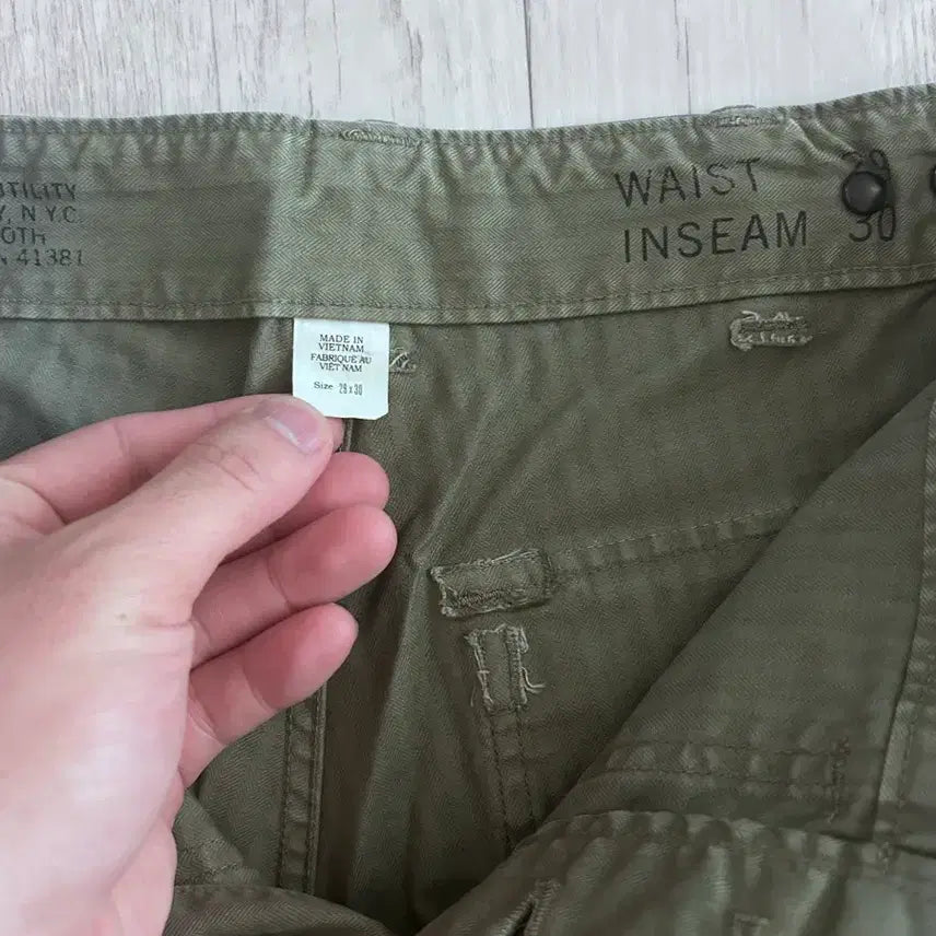 [BUNJANG] RRL Herringbone Fatigue Pants / RRL 해링본 퍼티그 팬츠 28x30