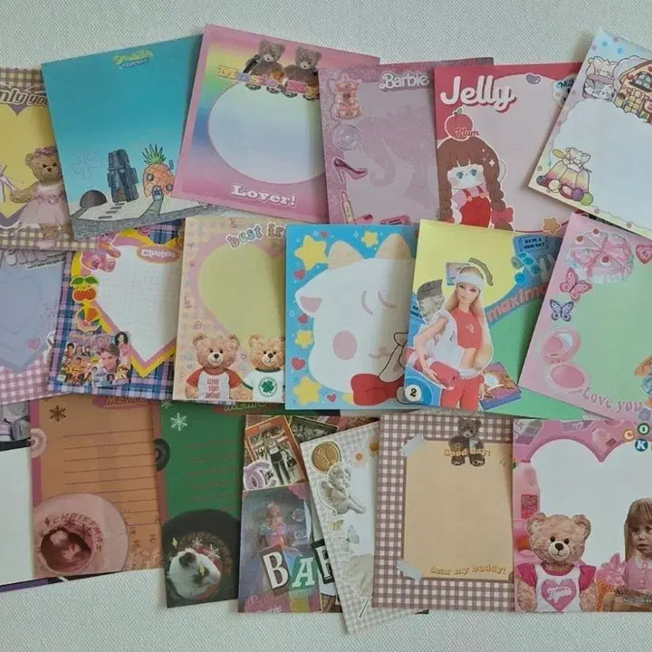 [BUNJANG] Kitsch Assorted Memo Pad Stickers Pack / 키치 무중복 떡메 믹스팩