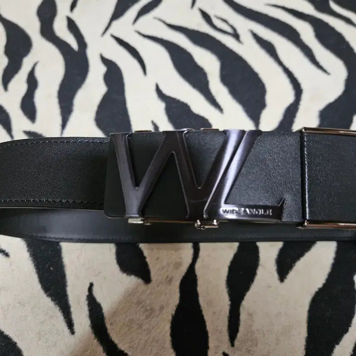 [BUNJANG] Wide Angle Black Automatic Belt / 와이드앵글 블랙 남성자동벨트
