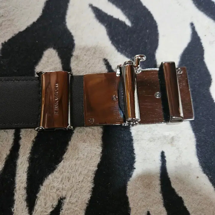 [BUNJANG] Wide Angle Black Automatic Belt / 와이드앵글 블랙 남성자동벨트
