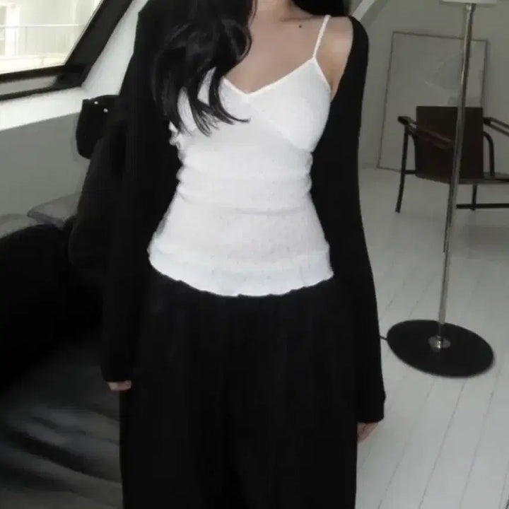 [BUNJANG] Liz Lisa Open Shoulder Cardigan / 리즈리버 오픈 숄 가디건