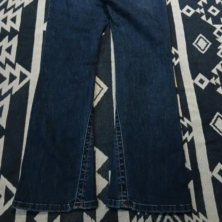 [BUNJANG] True Religion Y2K Orange Stitch Bootcut Jeans / 트루릴리전 진청워싱 오렌지 스티치 Y2K 스트레치 부츠컷 청바지 데님팬츠