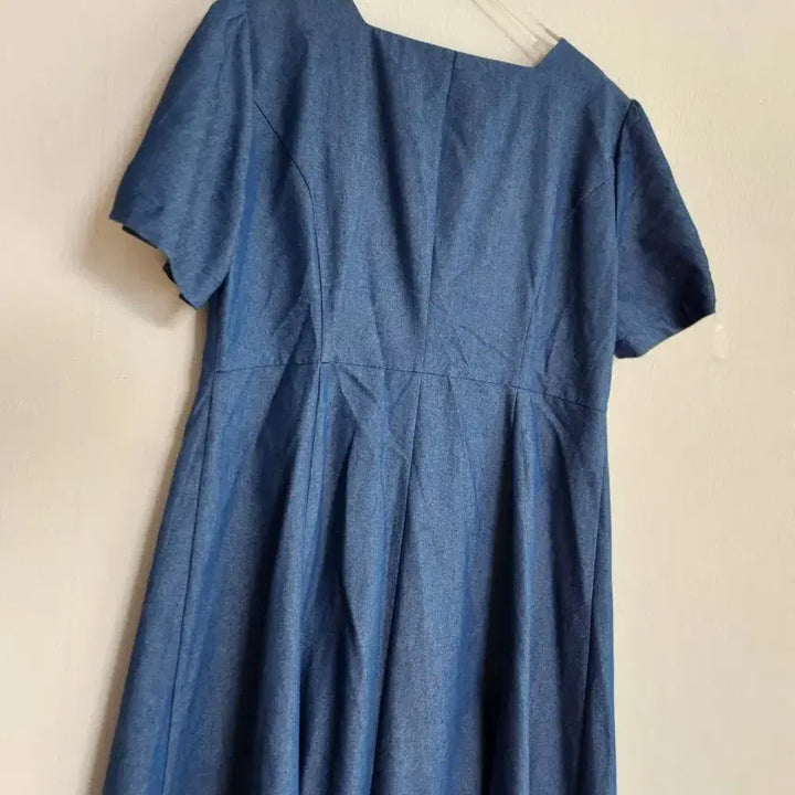 [BUNJANG] Chic Line Denim Long Dress / 시크라인 데님 롱원피스77반~88반