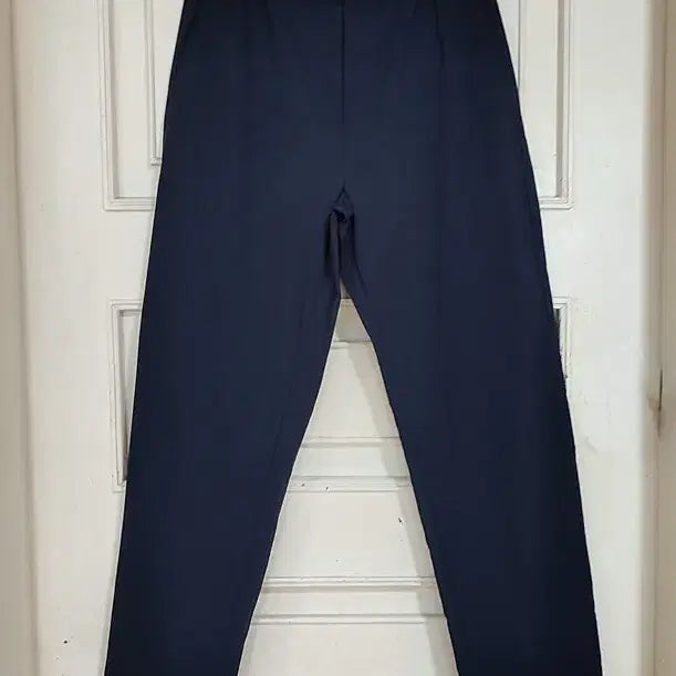 [BUNJANG] V.CUT Navy Tapered Banding Pants / 남성바지34 네이비 여름 밴딩 스판 바지 팬츠 테이퍼드 새상품