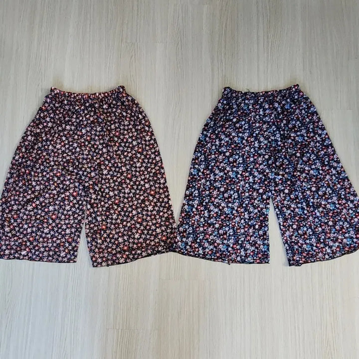 [BUNJANG] Summer Refrigerator Pants Set / 플라워 여름 냉장고바지 2종 프리사이즈