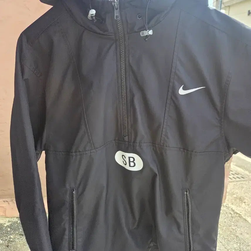 [BUNJANG] Nike SB Black Anorak Hoodie Jacket / 나이키 SB 블랙 아노락 후드자켓 S
