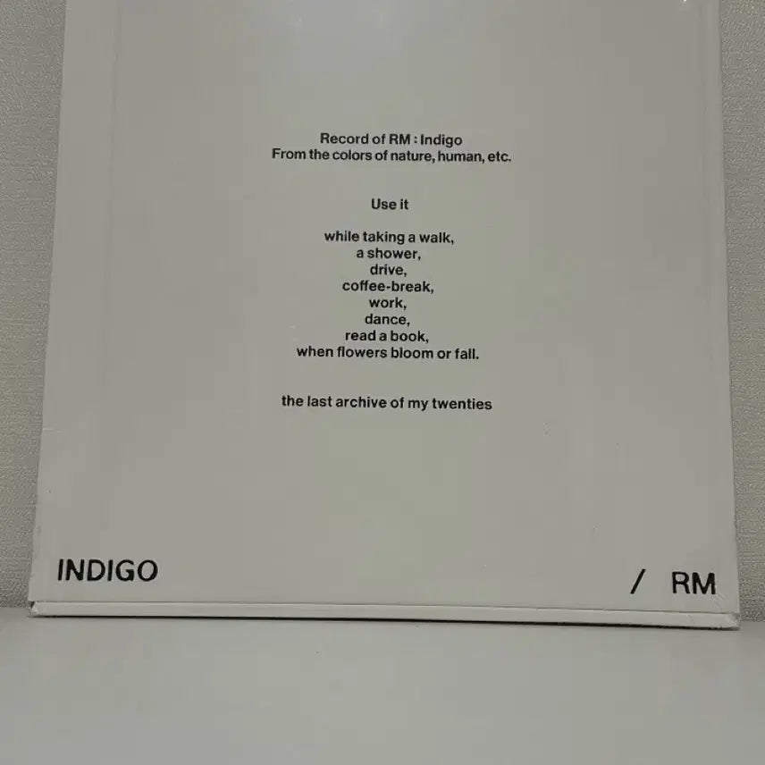 [SOLD OUT] BTS 방탄 RM 남준 인디고 LP INDIGO Vinyl 미개봉