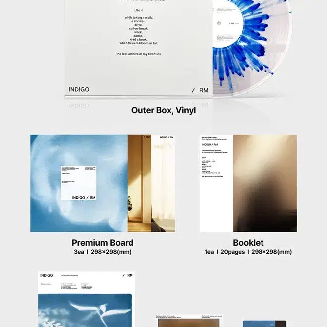 [SOLD OUT] BTS 방탄 RM 남준 인디고 LP INDIGO Vinyl 미개봉
