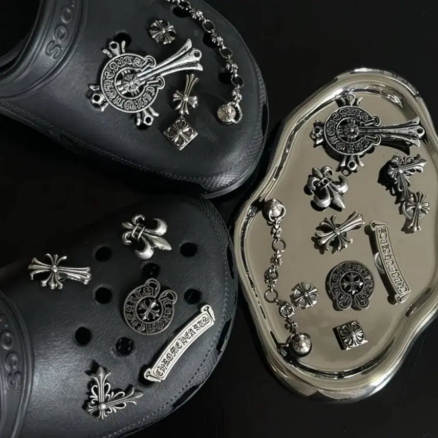 [BUNJANG] Crocs Chrome Style Jibbitz Set / 크롬스타일 지비츠 팝니다