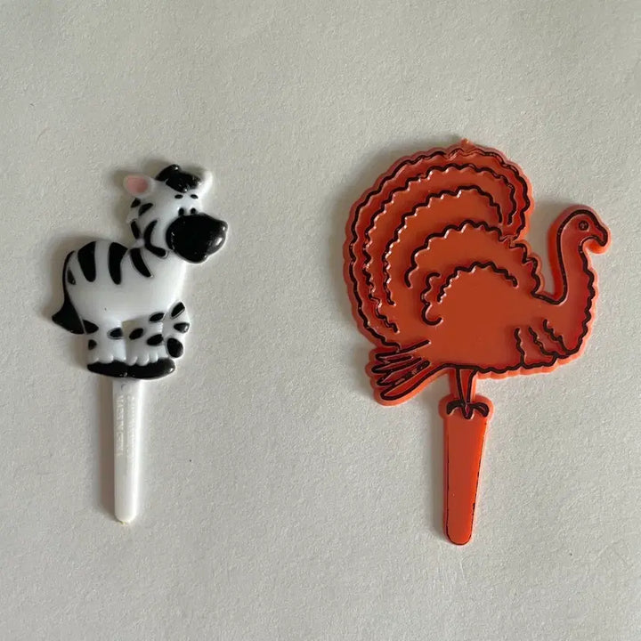 [BUNJANG] Vintage Zebra Cake Pick / 2003s/미국빈티지 얼룩말 케이크픽