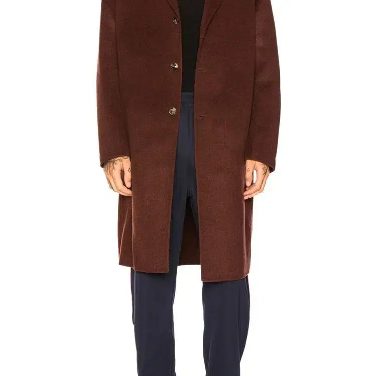 [BUNJANG] ORBIT Red Melange Handmade Coat / 오르빗(ORBIT) / 레드멜란지 핸메 코트 (아크네 채드 St) / L