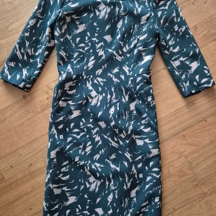 [BUNJANG] NOJO.S.PHINE Patterned Dress Emerald / NOJO.S.PHINE 패턴 원피스 에메랄드