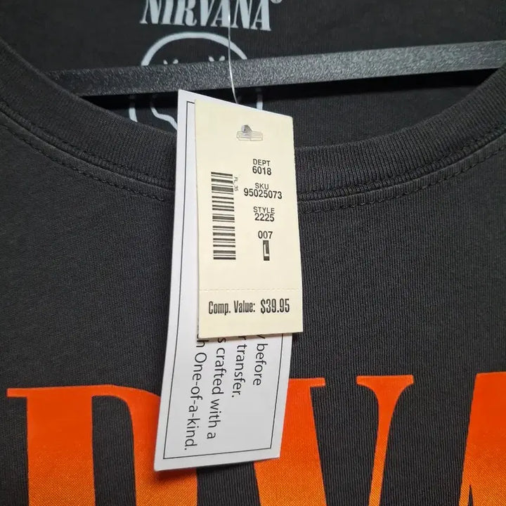 [BUNJANG] Nirvana Unplugged Official T-shirt / 너바나 Nirvana unplugged 공식 반팔 티셔츠 시원소재