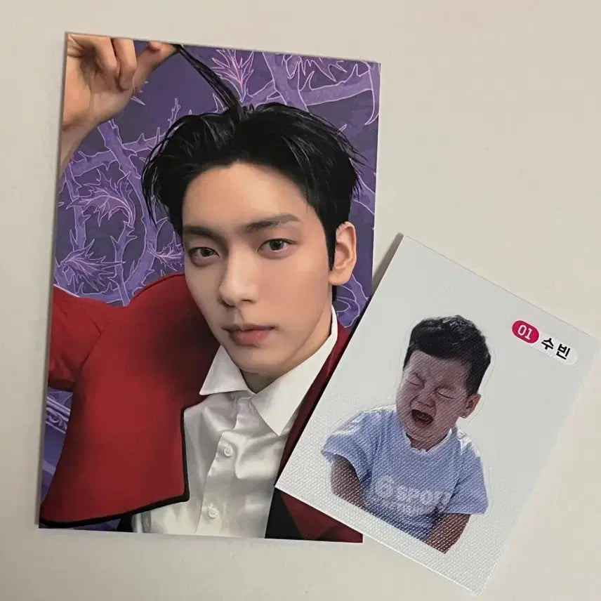 [BUNJANG] TXT Soobin Official Photocard &amp; Sticker Set / TXT 투바투 공방포카 + 띠부실 세트 수빈