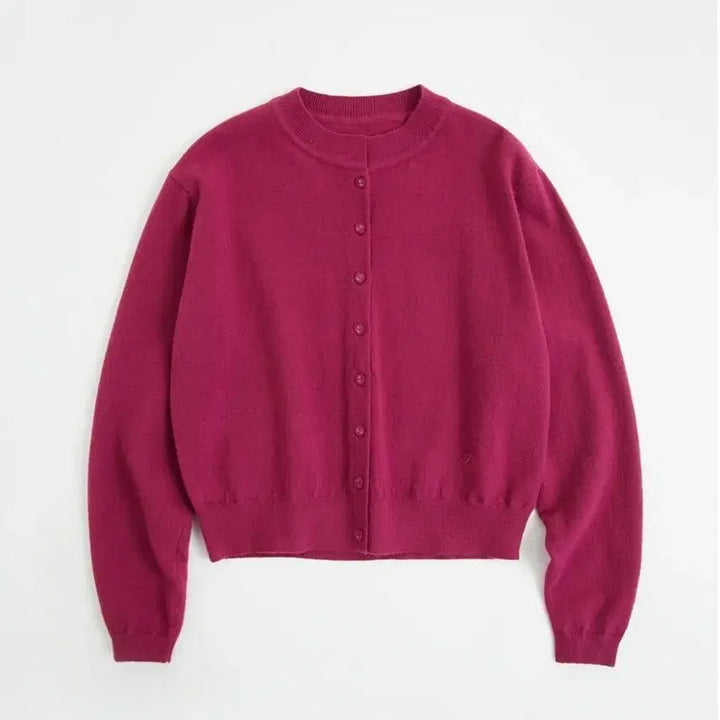 [SOLD OUT] 하네 마젠타 에센셜 라운드 가디건 M사이즈