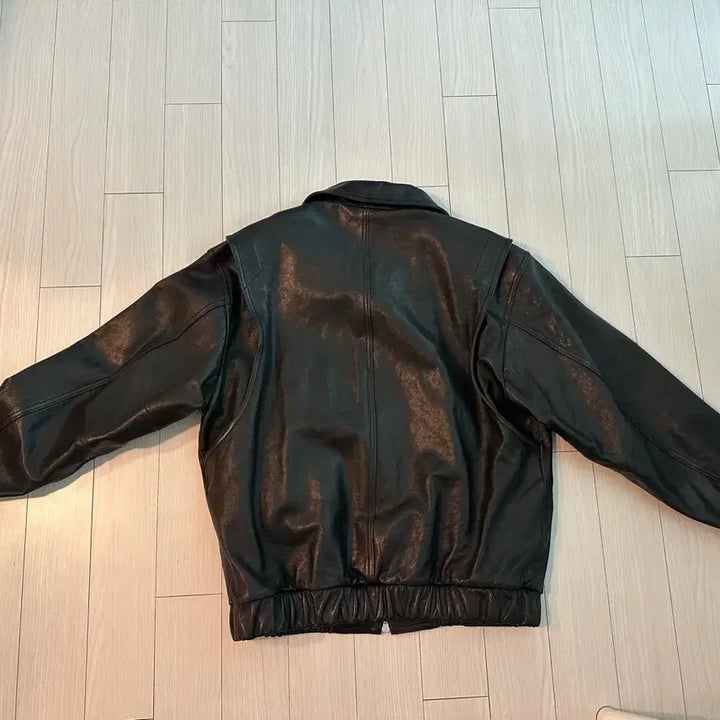 [BUNJANG] Dopejason Premium Lambskin Bomber Jacket XL / 도프제이슨 프리미엄 베지터블 램스킨 보머 가죽 자켓 XL